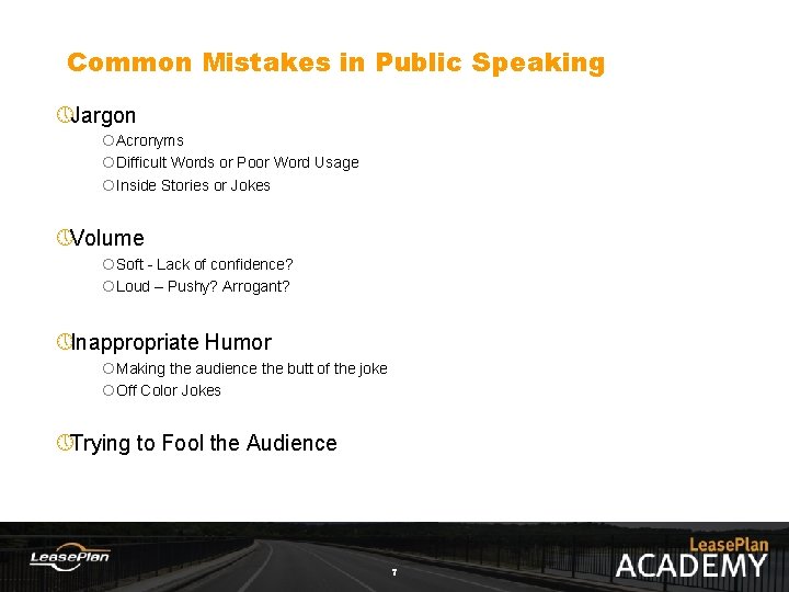 Common Mistakes in Public Speaking » Jargon ¡Acronyms ¡Difficult Words or Poor Word Usage