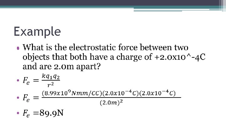 Example • 