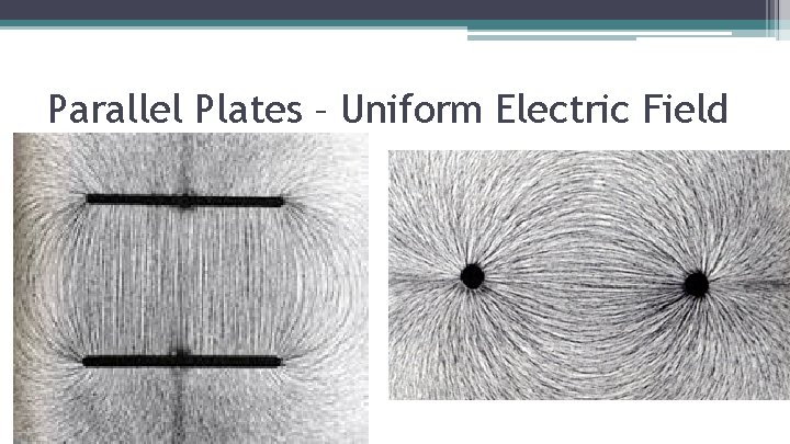 Parallel Plates – Uniform Electric Field 