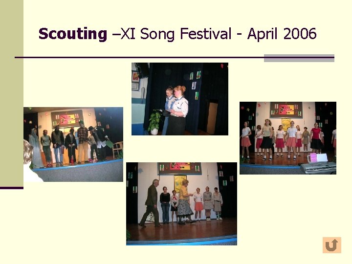 Scouting –XI Song Festival - April 2006 
