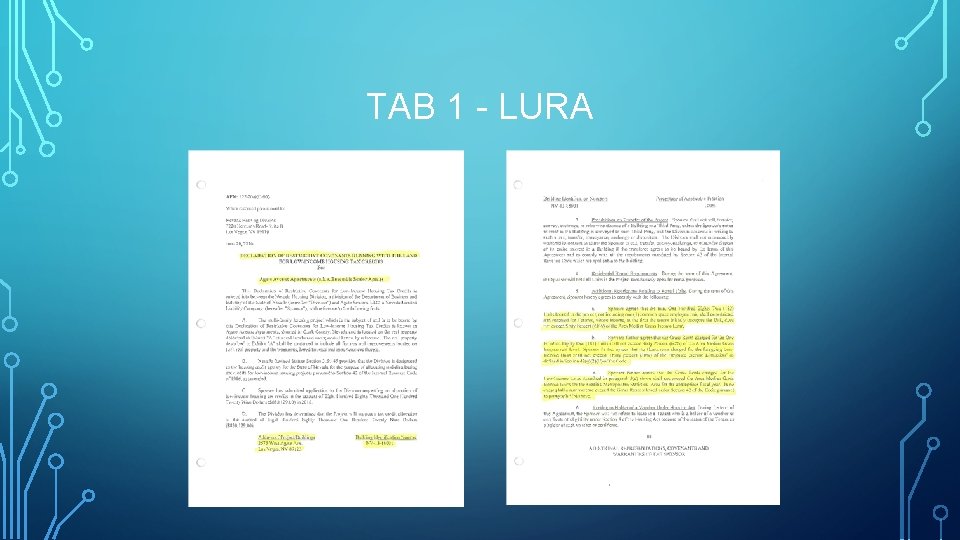 TAB 1 - LURA 