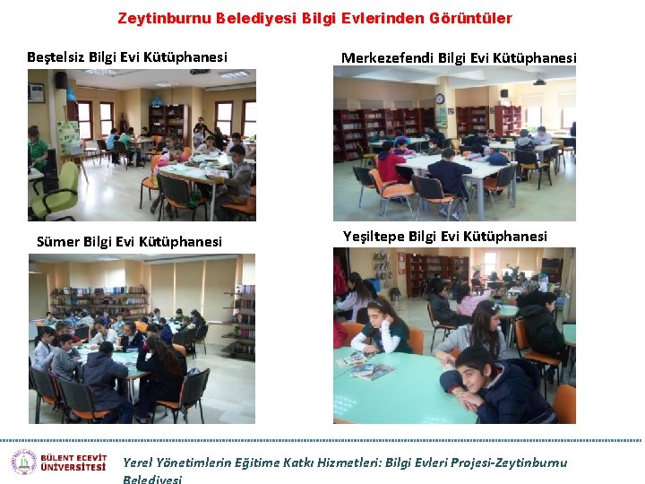 Zeytinburnu Belediyesi Bilgi Evlerinden Görüntüler Beştelsiz Bilgi Evi Kütüphanesi Sümer Bilgi Evi Kütüphanesi Merkezefendi