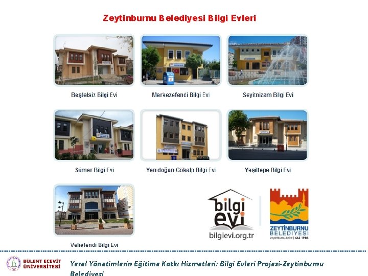 Zeytinburnu Belediyesi Bilgi Evleri Yerel Yönetimlerin Eğitime Katkı Hizmetleri: Bilgi Evleri Projesi-Zeytinburnu 