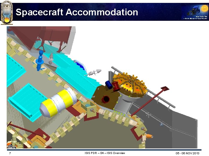 Spacecraft Accommodation 7 ISIS PDR – 04 – ISIS Overview Solar Probe Plus A