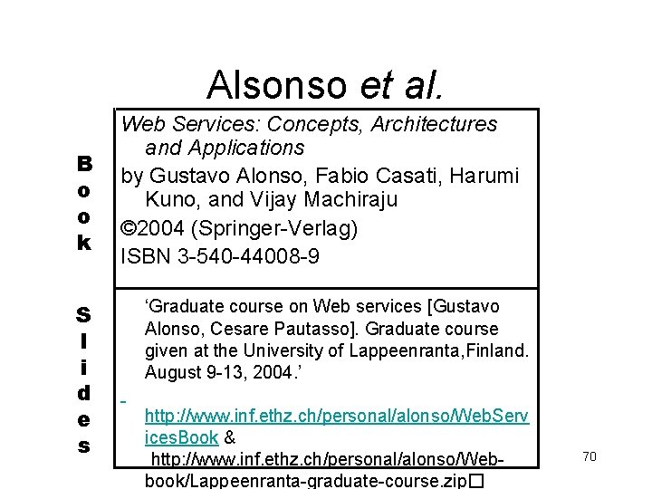 Alsonso et al. B o o k S l i d e s Web