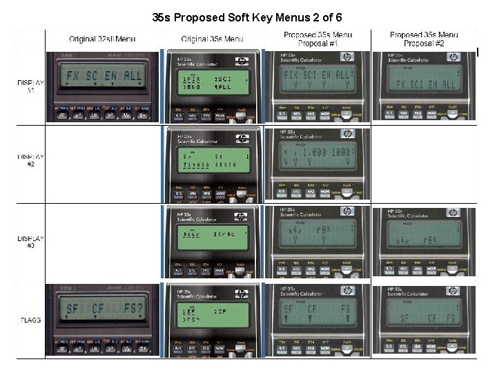 35 s Proposed Soft Key Menus 2 of 6 