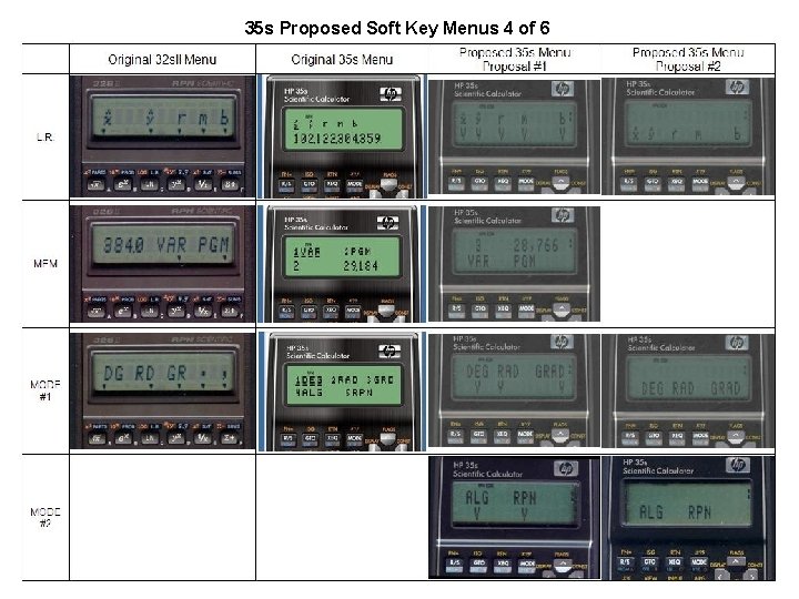 35 s Proposed Soft Key Menus 4 of 6 