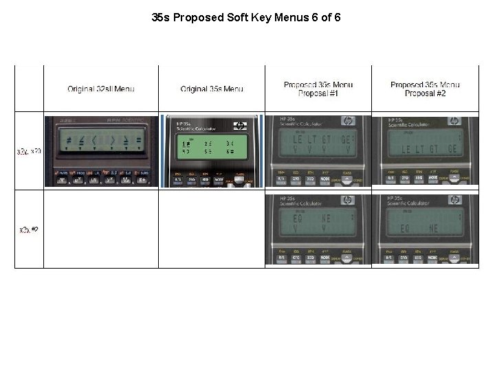 35 s Proposed Soft Key Menus 6 of 6 