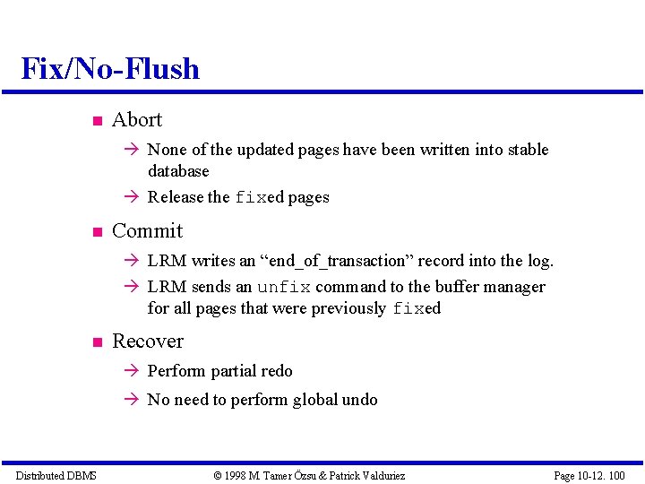Fix/No-Flush Abort None of the updated pages have been written into stable database Release