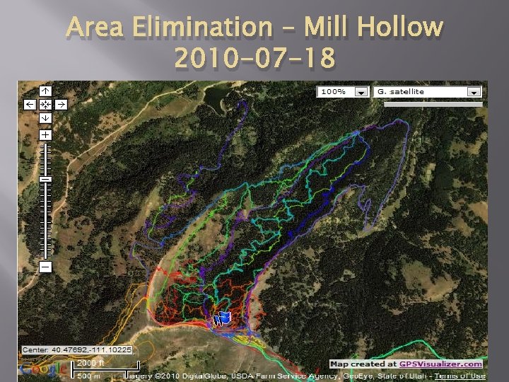 Area Elimination – Mill Hollow 2010 -07 -18 