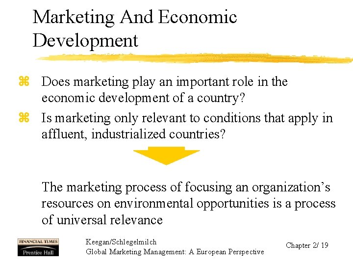 Marketing And Economic Development z Does marketing play an important role in the economic