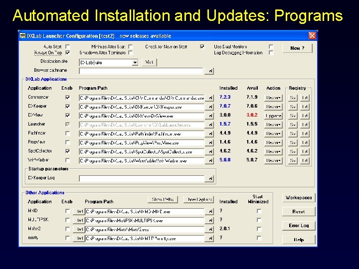 Automated Installation and Updates: Programs 