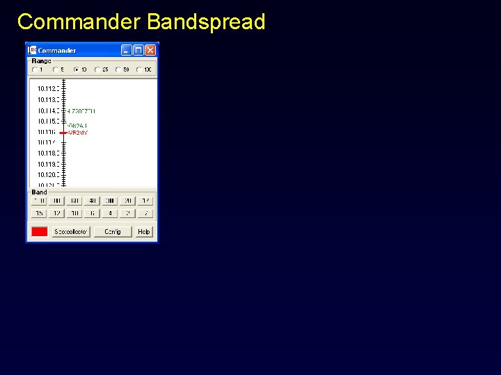 Commander Bandspread 