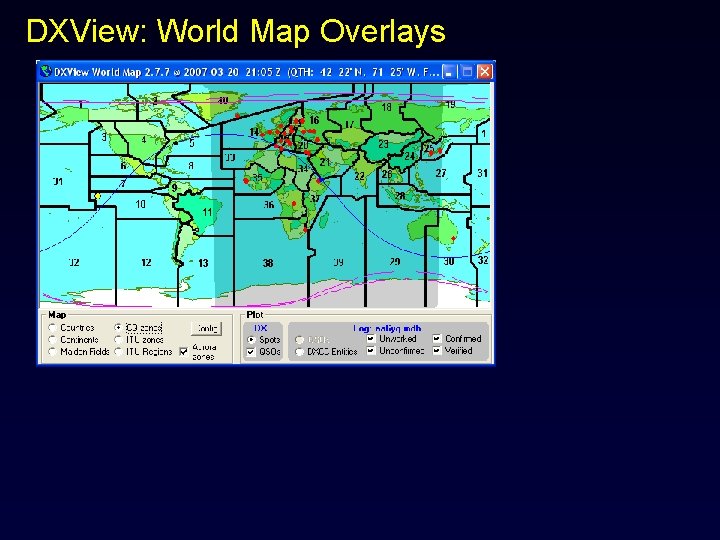 DXView: World Map Overlays 