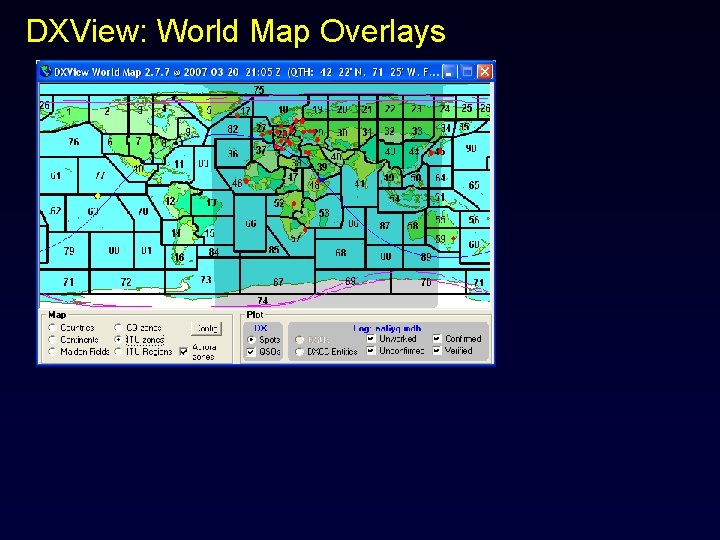 DXView: World Map Overlays 