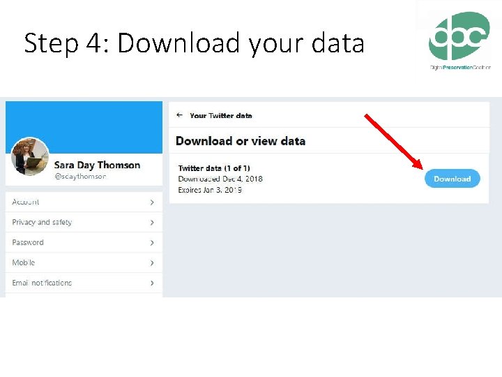 Step 4: Download your data 