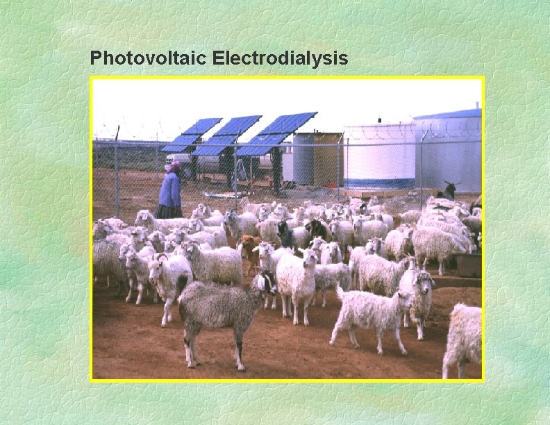Photovoltaic Electrodialysis 