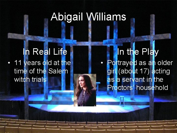 Abigail Williams In Real Life • 11 years old at the time of the
