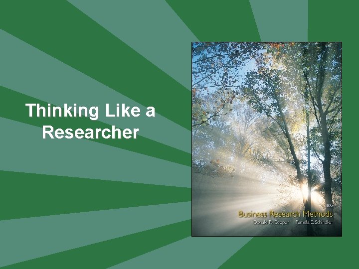 Thinking Like a Researcher 