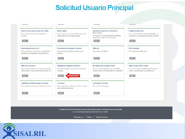 Solicitud Usuario Principal Solicitud Usuario Principal