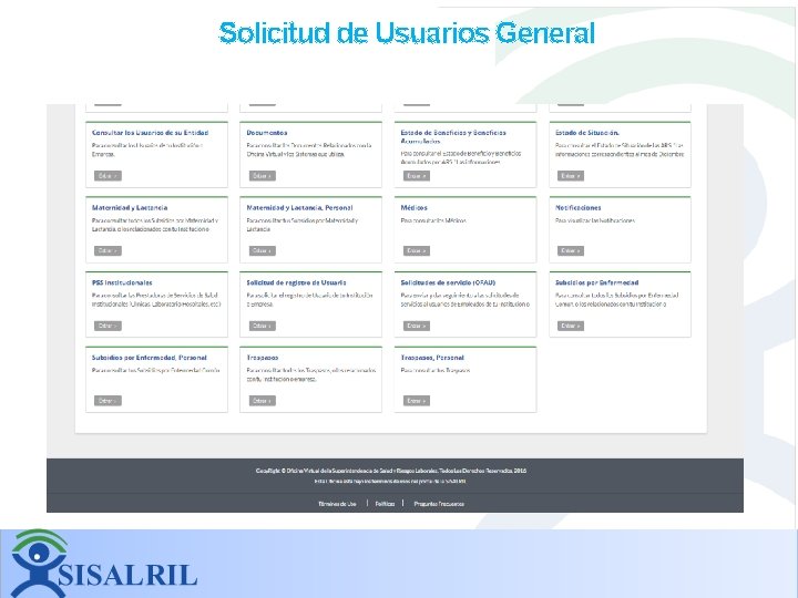 Solicitud de Usuarios General Solicitud de Usuarios General