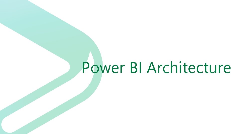 Power BI Architecture 