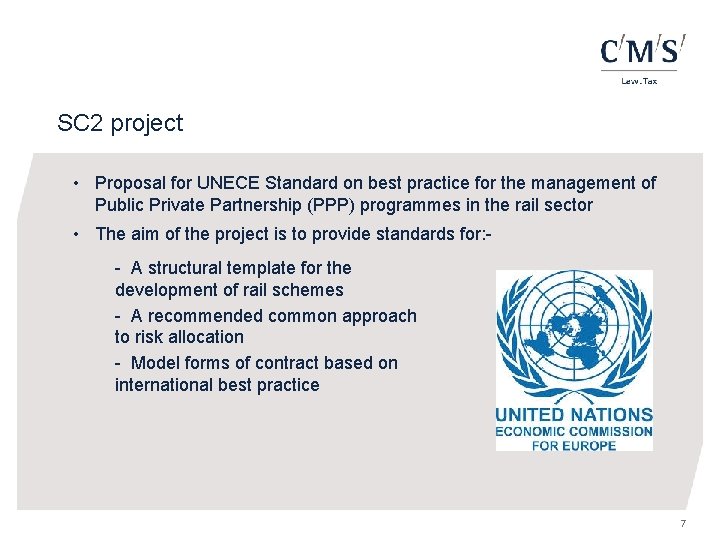 SC 2 project • Proposal for UNECE Standard on best practice for the management
