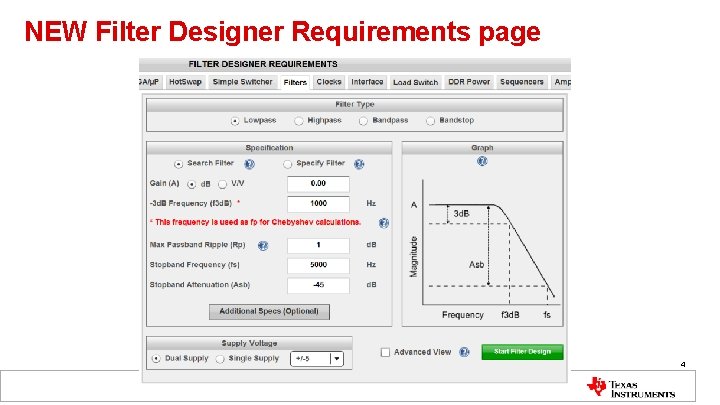 NEW Filter Designer Requirements page 4 