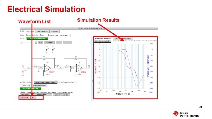 Electrical Simulation Waveform List Simulation Results 54 