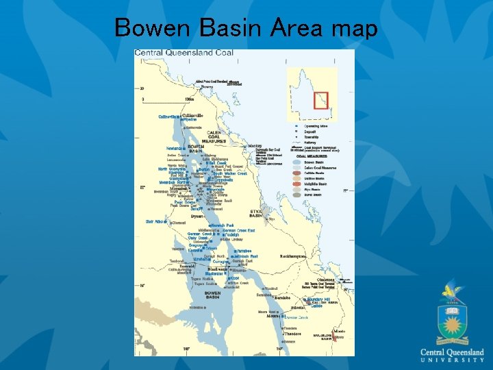 Bowen Basin Area map 