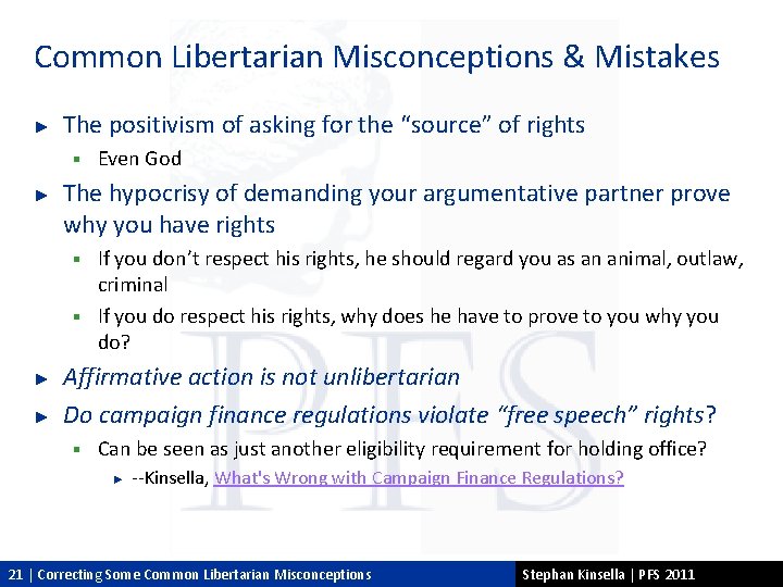 Common Libertarian Misconceptions & Mistakes ► The positivism of asking for the “source” of