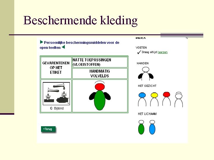 Beschermende kleding 