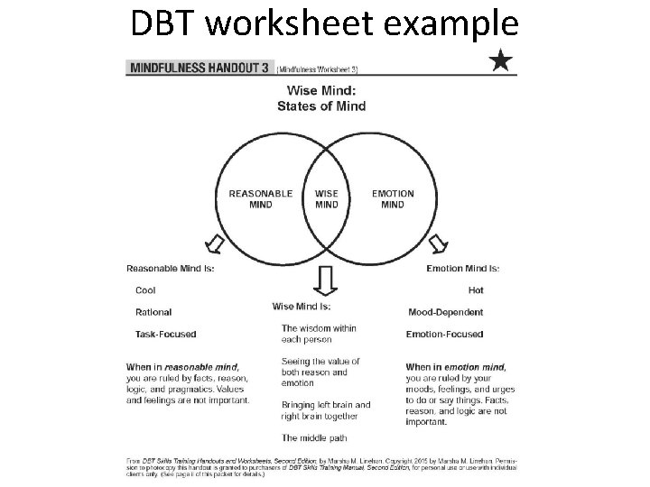 DBT worksheet example 