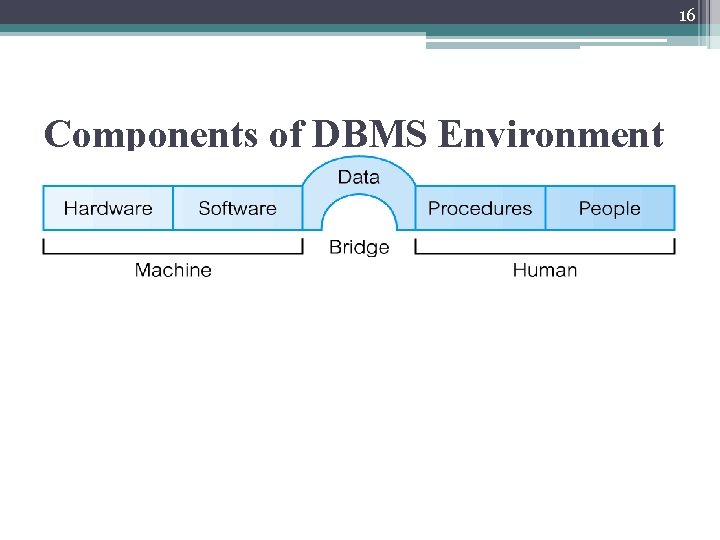 16 Components of DBMS Environment 
