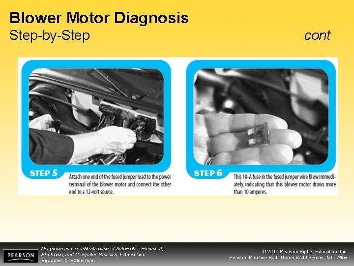 Blower Motor Diagnosis Step-by-Step Diagnosis and Troubleshooting of Automotive Electrical, Electronic, and Computer Systems,