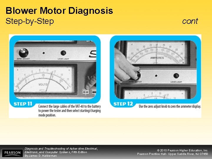 Blower Motor Diagnosis Step-by-Step Diagnosis and Troubleshooting of Automotive Electrical, Electronic, and Computer Systems,