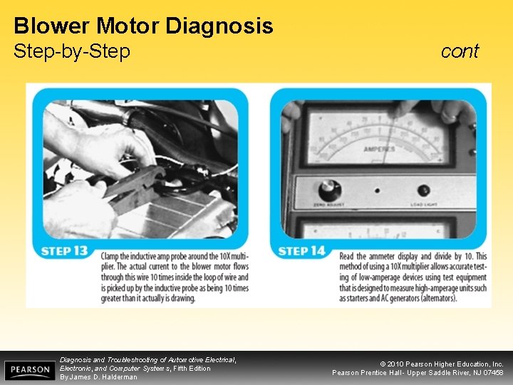 Blower Motor Diagnosis Step-by-Step Diagnosis and Troubleshooting of Automotive Electrical, Electronic, and Computer Systems,