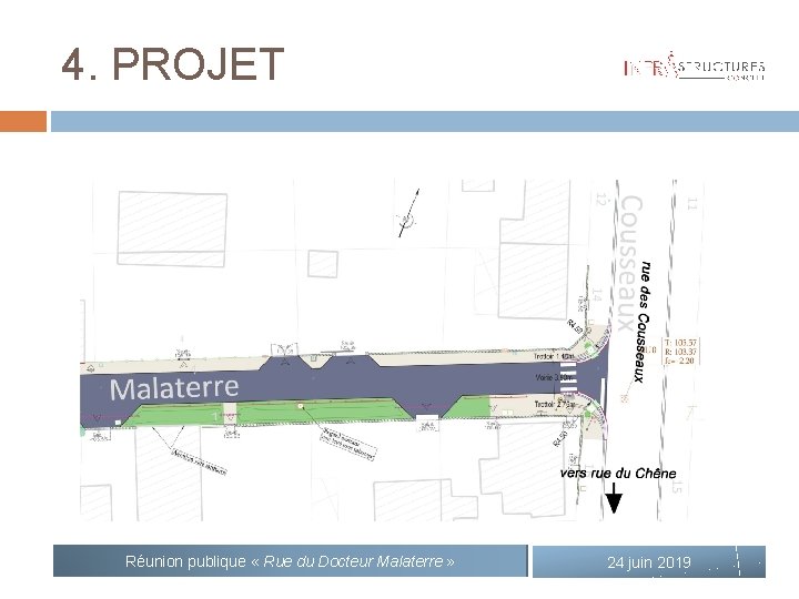 4. PROJET Réunion publique « Rue du Docteur Malaterre » 24 juin 2019 