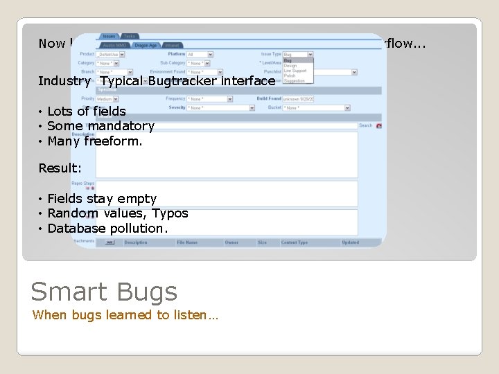 Now let’s use the telemetry data to improve other workflow. . . Industry Typical