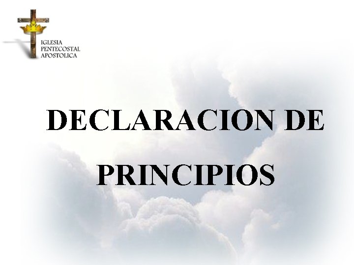DECLARACION DE PRINCIPIOS 