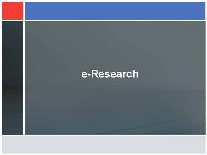 e-Research 