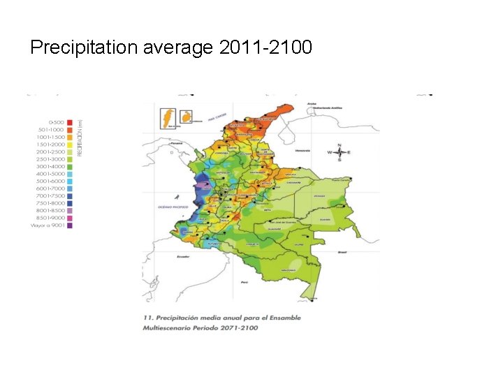 Precipitation average 2011 -2100 