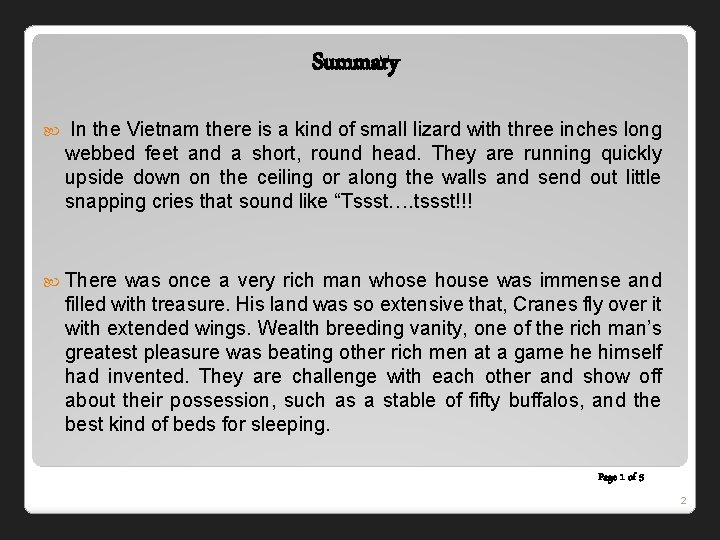 Summary the Vietnam there is a kind of small lizard with three inches long