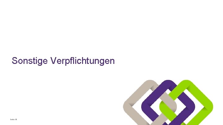 Sonstige Verpflichtungen Seite 15 