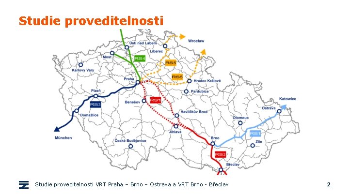 Studie proveditelnosti VRT Praha – Brno – Ostrava a VRT Brno - Břeclav 2