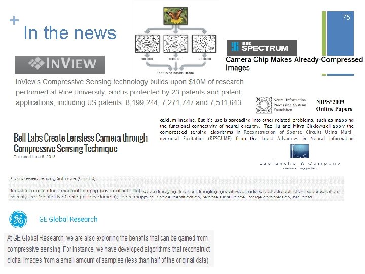 + 75 In the news + 75 In the news
