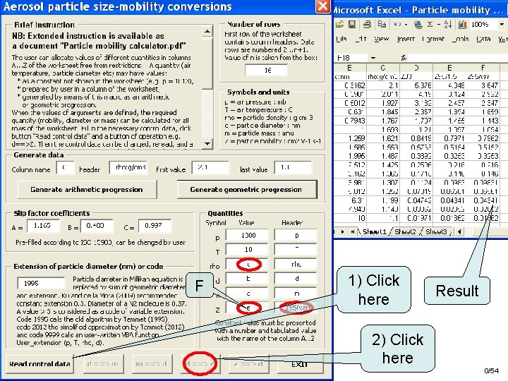 F 1) Click here 2) Click here Result 0/54 