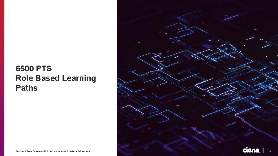 6500 PTS Role Based Learning Paths Copyright © Ciena Corporation 2019. All rights reserved.