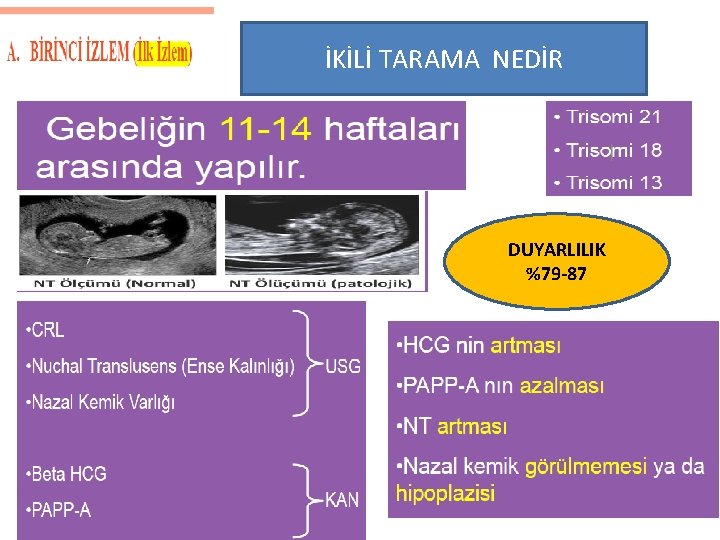 İKİLİ TARAMA NEDİR DUYARLILIK %79 -87 