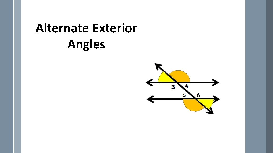 Alternate Exterior Angles 